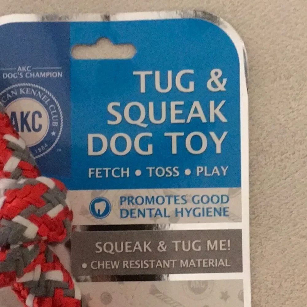 Tug and Squeeze Dog Toy